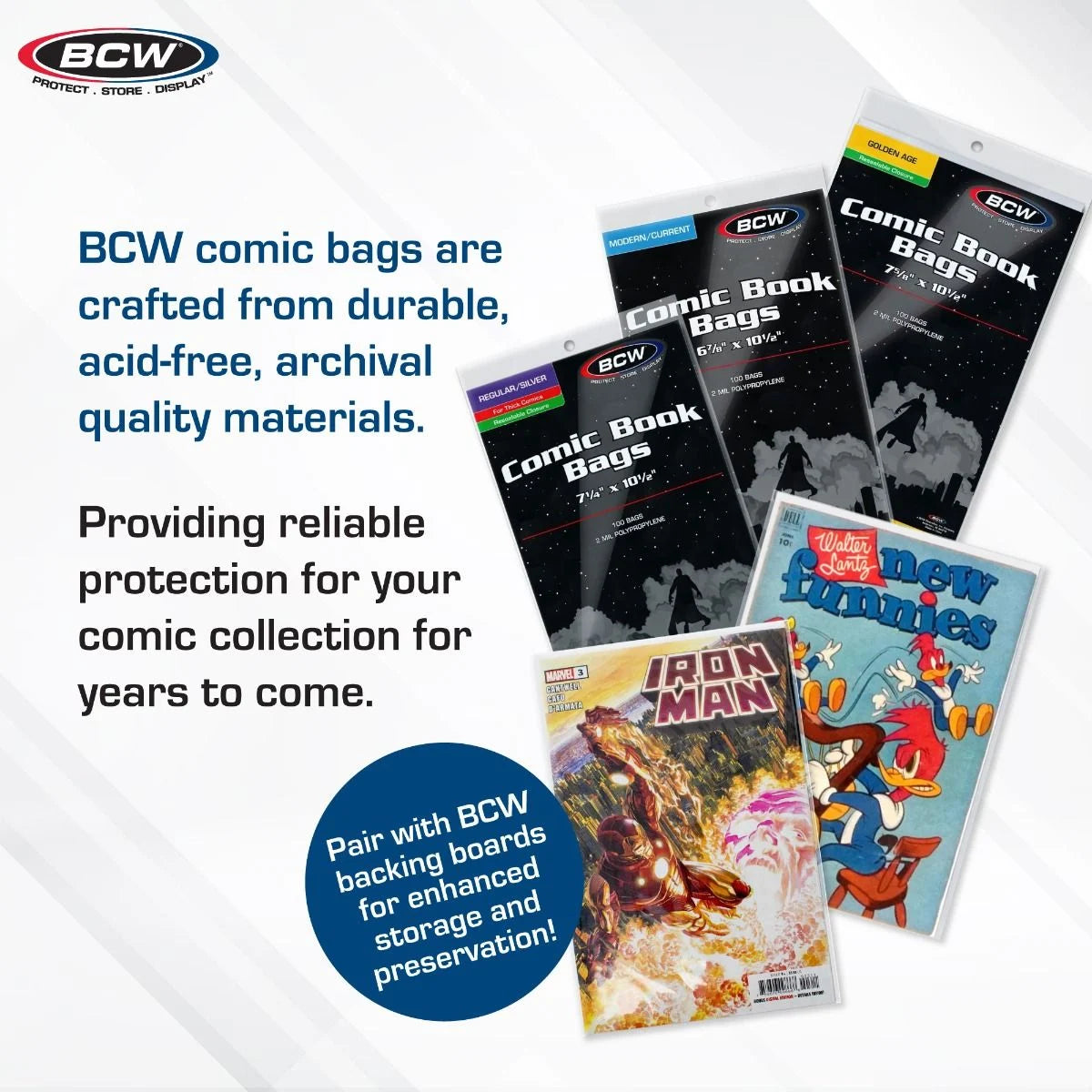 Resealable Current/Modern Comic Bags