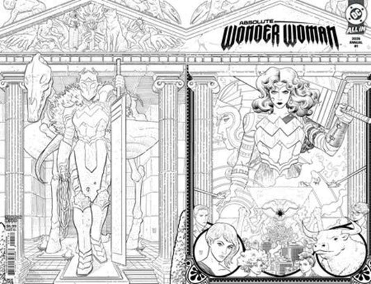Absolute Wonder Woman Annual 2026 #1 (One Shot) 2nd Print Cover B Hayden Sherman Black & White Wraparound Card Stock Variant