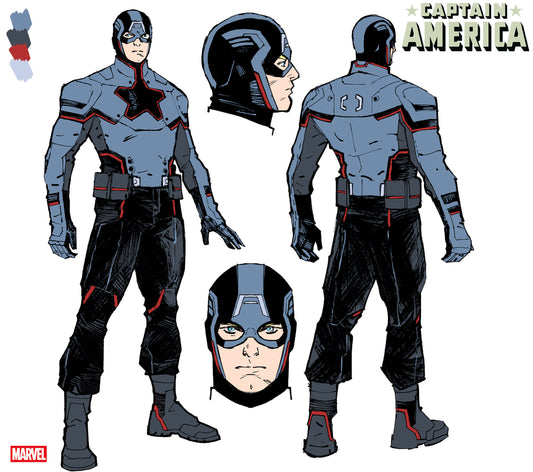 Captain America #2 Valerio Schiti 1:10 Design Variant