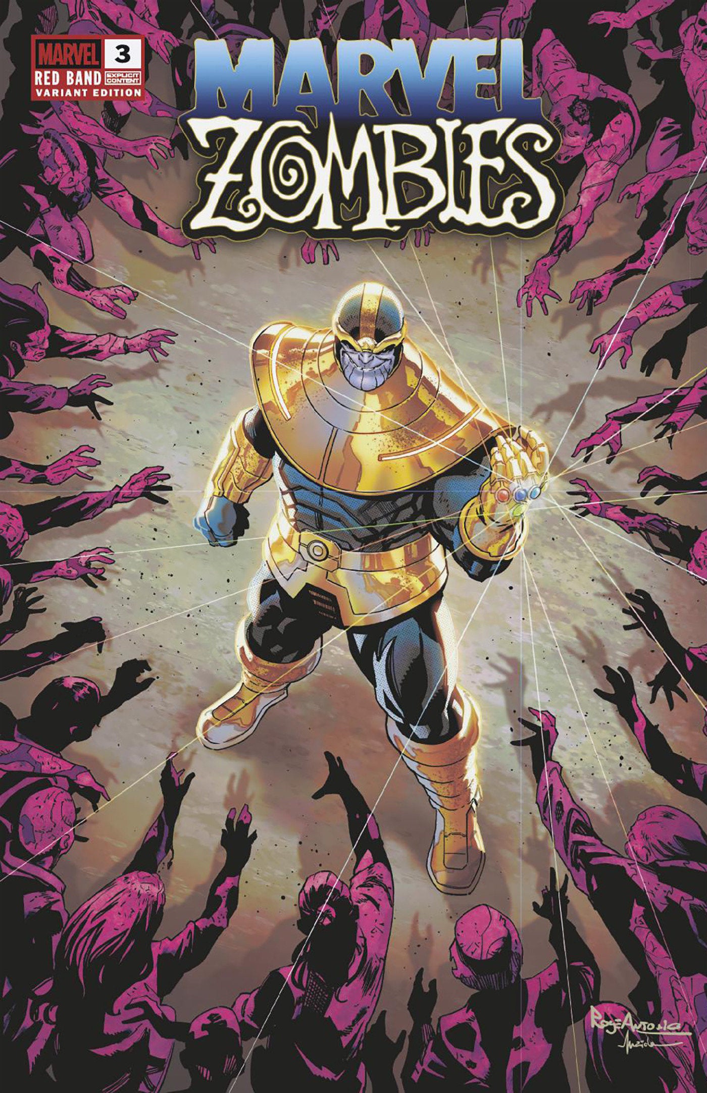 Marvel Zombies: Red Band #3 Roge Antonio Variant [Polybagged]