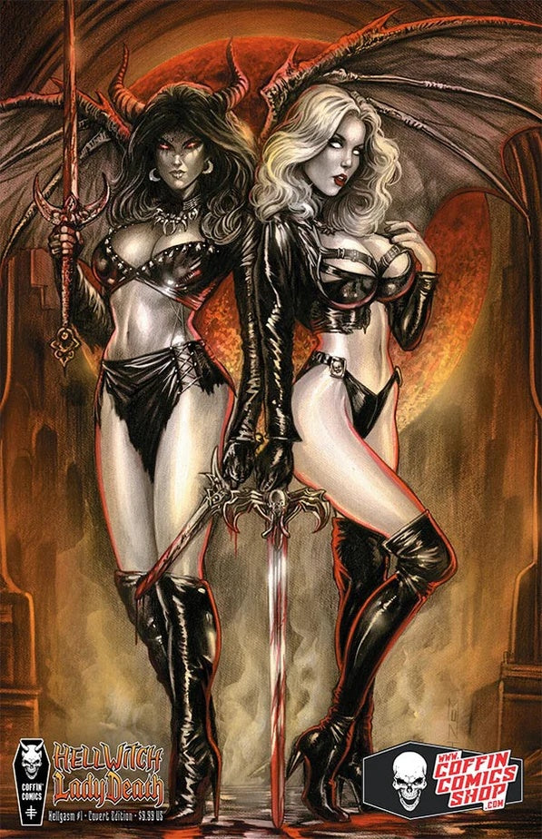 Hellwitch / Lady Death: Hellgasm #1 Comic Shop - Covert Edition