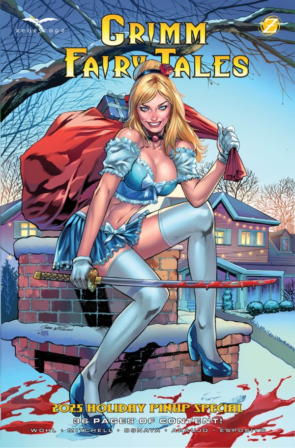 Grimm Fairy Tales 2025 Holiday Pinup Edition, Cover B - Igor Vitorino, Grostieta