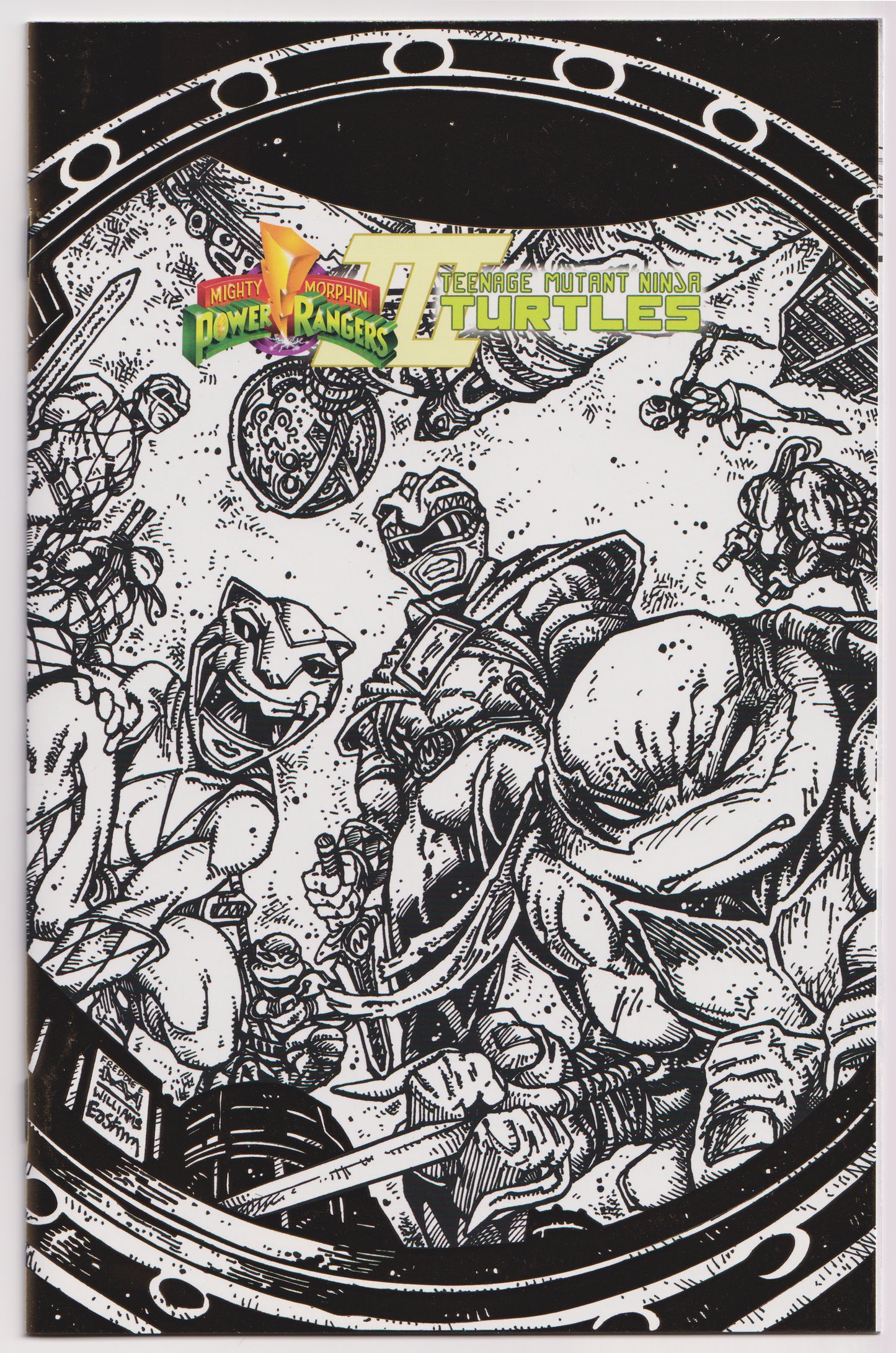 Power Rangers / Teenage Mutant Ninja Turtles III #1 Foil Ashcan