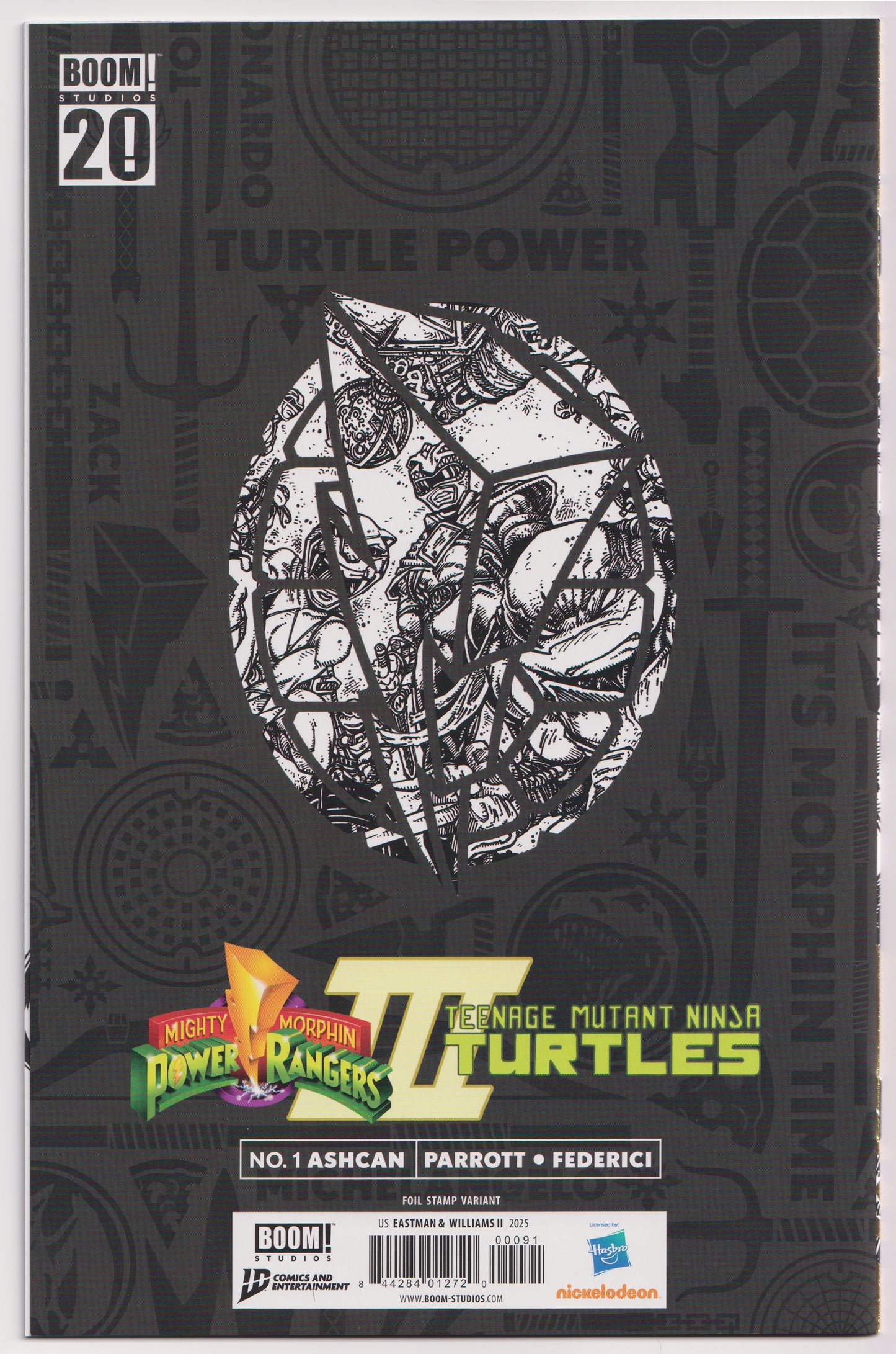 Power Rangers / Teenage Mutant Ninja Turtles III #1 Foil Ashcan
